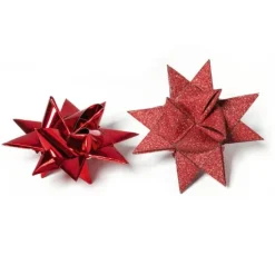 Papierstreifen "Glitter, rot", 15mm