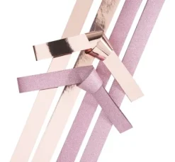 Papierstreifen "Rosa Glitter"