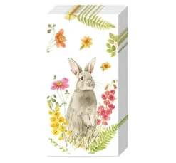 Papiertaschentücher "Hoppelhase im Frühling"