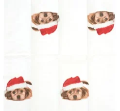 Papiertaschentücher "Sweet Santa Dog"