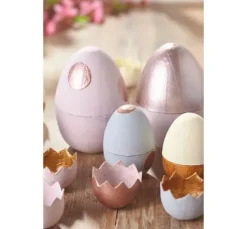 Pappmaché-Eier, teilbar, 3 Stück