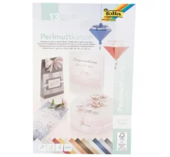 Perlmuttkarton, 13 Blatt