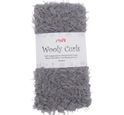Plüsch Stoff "wollige Locken"