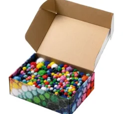 Pompons Mix Jumbo "Glitter"