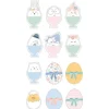 Puffy Sticker "Funny Eggs"