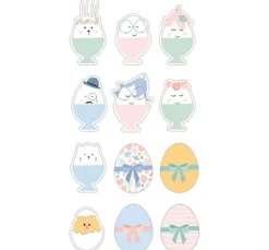 Puffy Sticker "Funny Eggs"