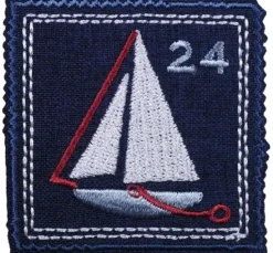 Pym Bügelapplikation"Segelboot"