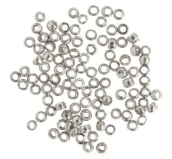 Quetschperlen, Rund, Ø 1 mm