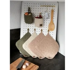Recycling Garn mit Goldfaden, Ø 4mm