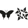 Reliefeinlagen-Set "Schmetterling, Blume"