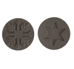 Reliefeinlage "Schneeflocke + Stern"