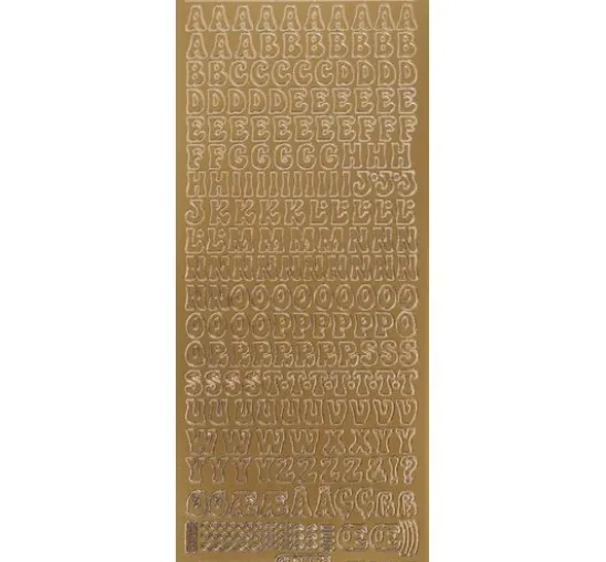 Reliefsticker "Großbuchstaben"
