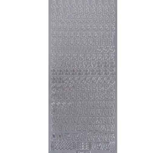 Reliefsticker "Großbuchstaben"