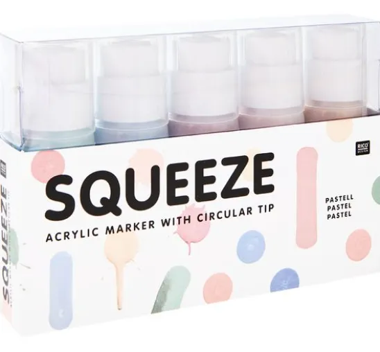 Rico Design Squeeze Acrylic Marker Set