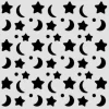 Schablone "Baby - Star and Moon"