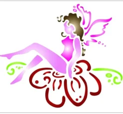 Schablone "Blumenfee", DIN A5