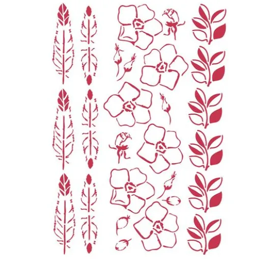 Schablone "Boho Floral"