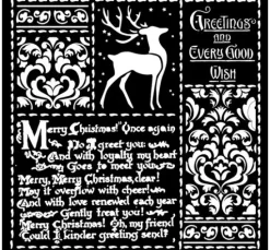 Schablone "Christmas Letters"