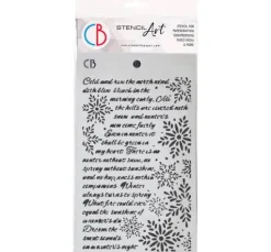 Schablone "Elegance of Blue - Winter Poem"
