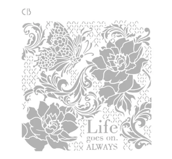 Schablone "Ethereal - Life goes on"