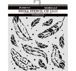 Schablone "Herbarium Silvae - Feather Pattern"