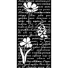 Schablone "Herbarium Silvae - Letter With Flowers"