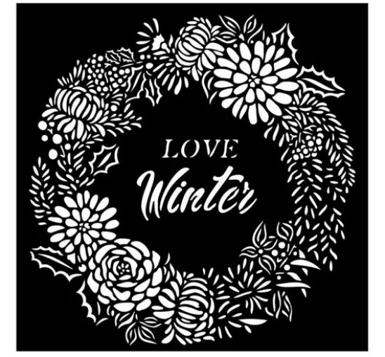 Schablone "Love Winter"