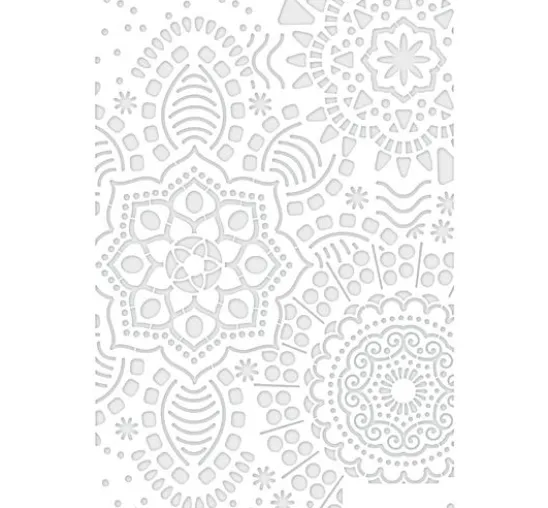Schablone "Mandala Flowers", DIN A4
