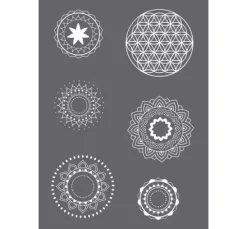 Schablone "Mandala-Motive", A5