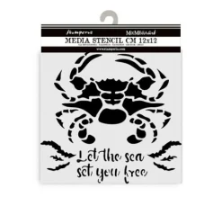 Schablone "Silent Sea - Crab", 12x12cm