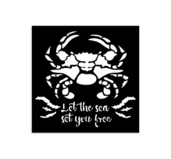 Schablone "Silent Sea - Crab", 12x12cm