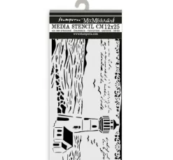 Schablone "Silent Sea - Lighthouse", 12x25cm