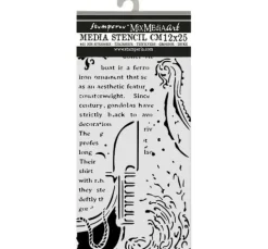 Schablone "Venice", Gondola, 12x25 cm