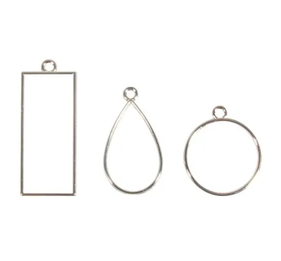 Schmuck-Metallfassung "Formenmix"