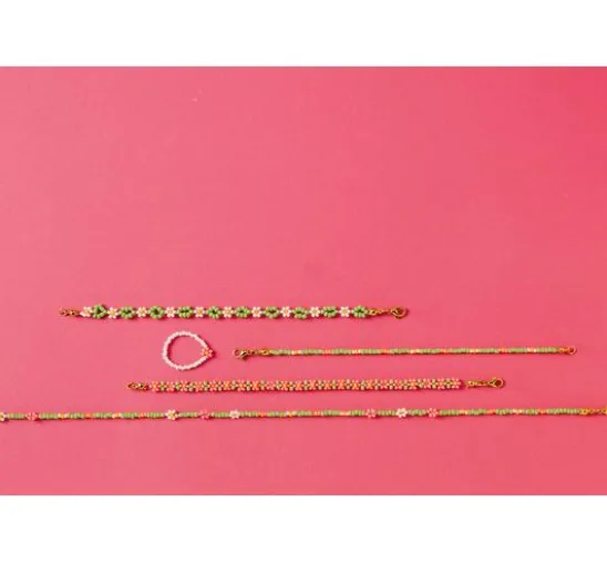 Schmuckset mit Mini-Perlen "Bloomy Days"