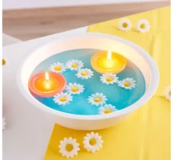 Schwimmkerzen Rustic "Groß", 4 Stück