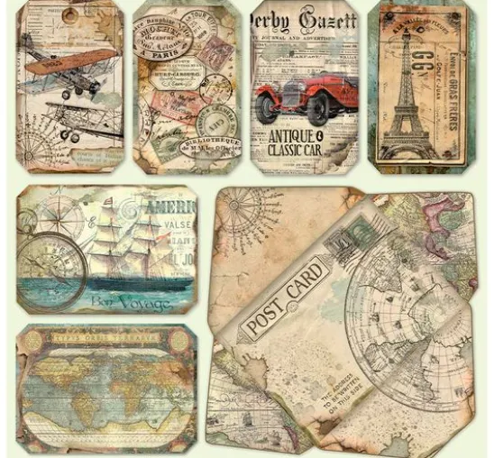 Scrapbook-Block "Around the World"