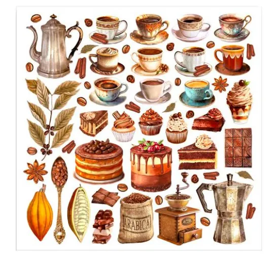 Scrapbook-Block "Coffee and Chocolate"