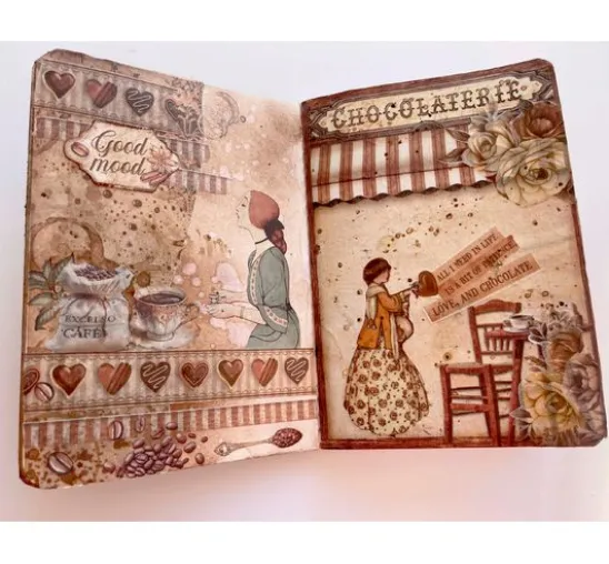 Scrapbook-Block "Coffee and Chocolate"