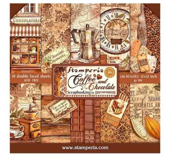 Scrapbook-Block "Coffee and Chocolate"