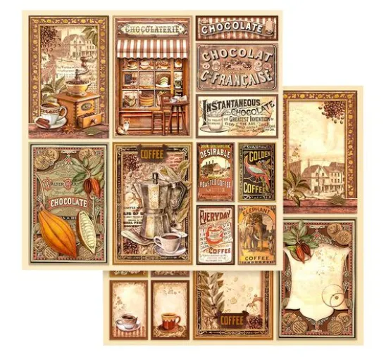 Scrapbook-Block "Coffee and Chocolate"
