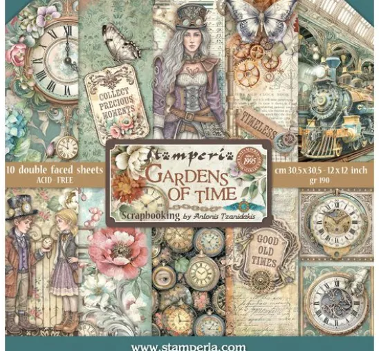 Scrapbook-Block "Gardens of Time"