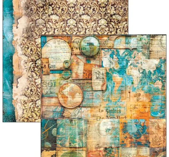 Scrapbook-Papier "Esprit de Voyage"