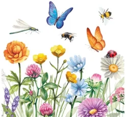 Serviette "Bunte Blumenwiese"