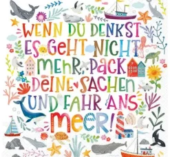 Serviette "Buntes Meer"