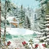 Serviette "Cabin In The Woods"