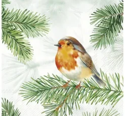 Serviette "Charming Robin"