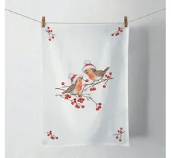 Serviette "Christmas Robins"