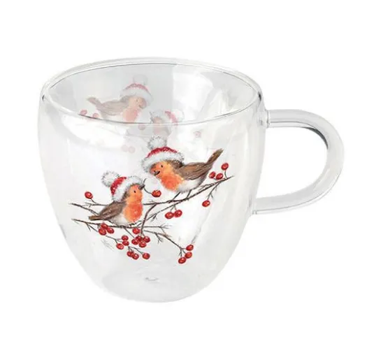 Serviette "Christmas Robins"