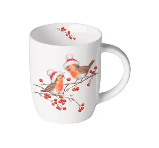 Serviette "Christmas Robins"